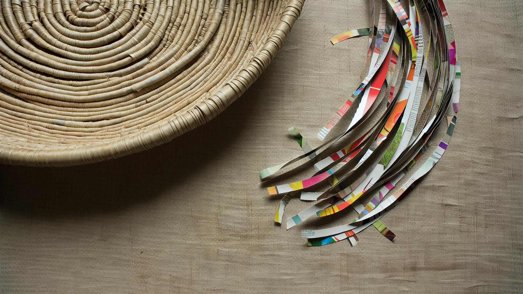 How to Weave Baskets with Recycled Magazines